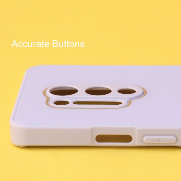 Purple camera Safe mirror case for Oneplus 8 Pro