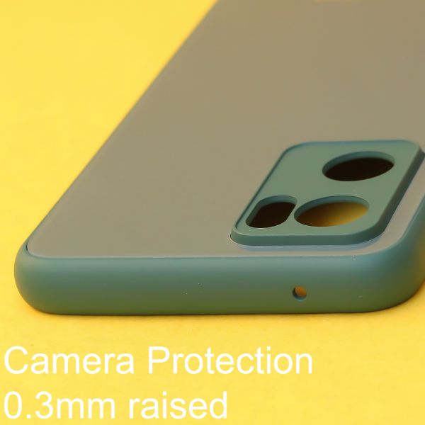 Dark green camera Safe mirror case for Oppo Reno 7 5g