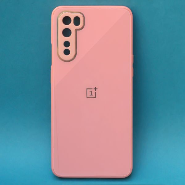 Pink camera Safe mirror case for Oneplus Nord