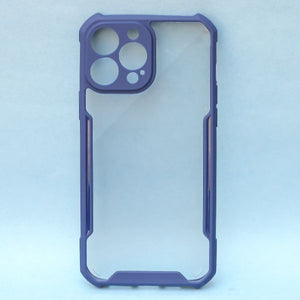 Blue Shockproof Transparent Silicone Safe Case for Apple iphone 13 Pro Max
