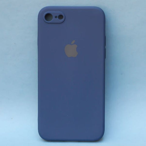 Dark Blue  Candy Silicone Case for Apple Iphone 8