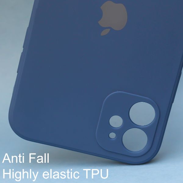 Dark Blue Candy Silicone Case for Apple Iphone 12