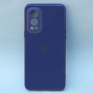 Dark Blue camera Safe mirror case for Oneplus Nord 2