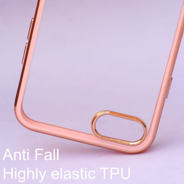 Rose Gold Electroplated Transparent Case for Apple iphone 8