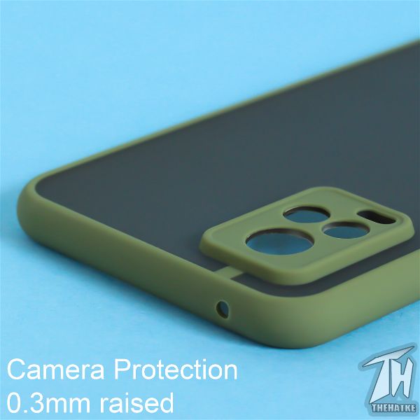 Green Smoke Camera Safe Silicone case for Vivo V20
