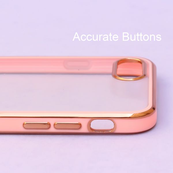 Rose Gold Electroplated Transparent Case for Apple iphone 8