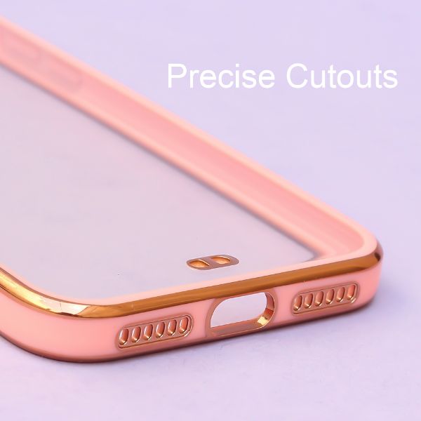 Rose Gold Electroplated Transparent Case for Apple iphone se 2