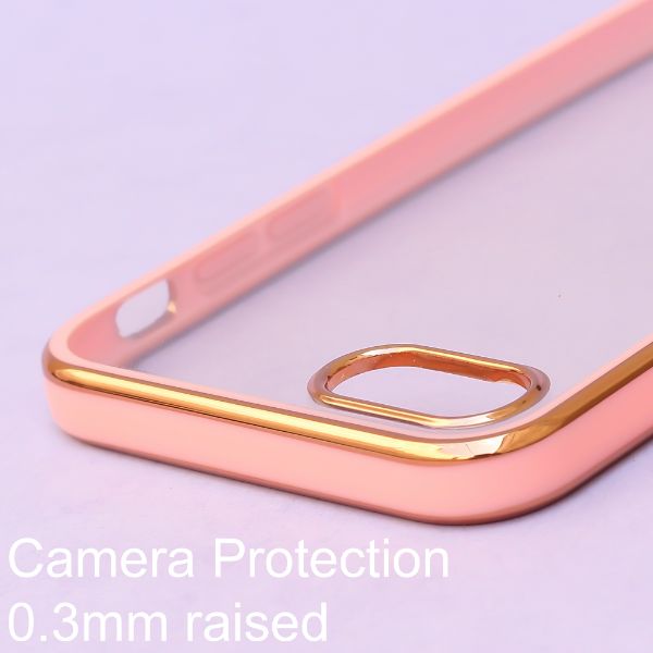 Rose Gold Electroplated Transparent Case for Apple iphone se 2