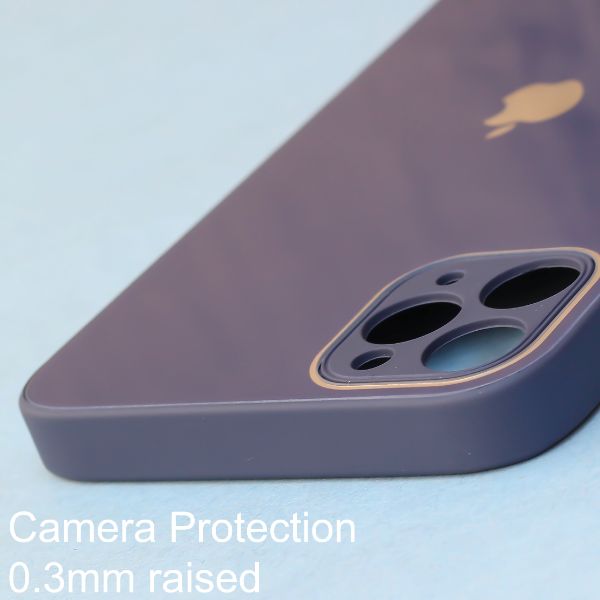 Dark Blue camera Safe mirror case for Apple Iphone 12 Pro