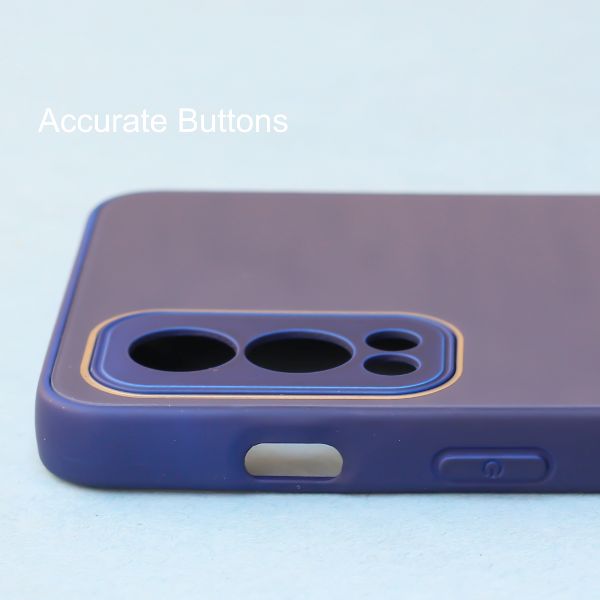 Dark Blue camera Safe mirror case for Oneplus Nord 2