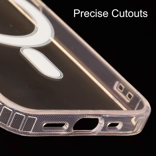 MagSafe Clear Transparent Silicone case for Apple iphone 14 Pro