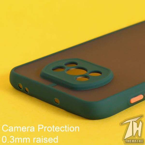 Dark Green Smoke Camera Safe case for Poco X3