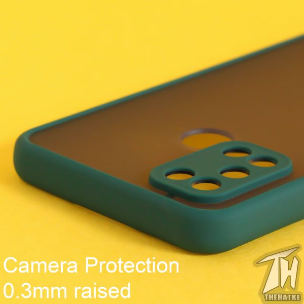 Dark Green Smoke Camera Safe case for Realme C17