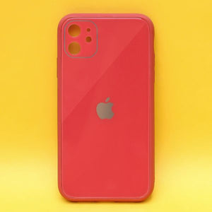 Red camera Safe mirror case for Apple Iphone 12 Mini