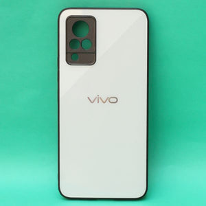 White Mirror Silicone Case For Vivo V21
