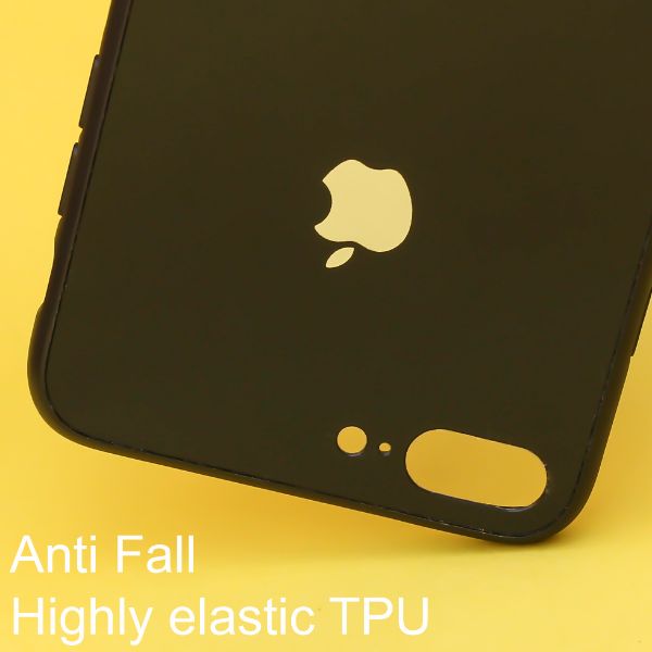 Black mirror Silicone Case for Apple Iphone 8 plus