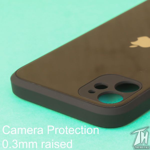Black camera Safe mirror case for Apple Iphone 11