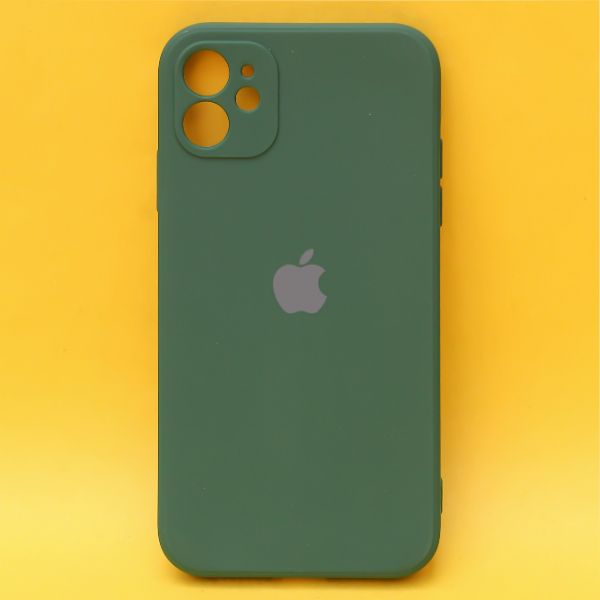 Dark Green Candy Silicone Case for Apple Iphone 12