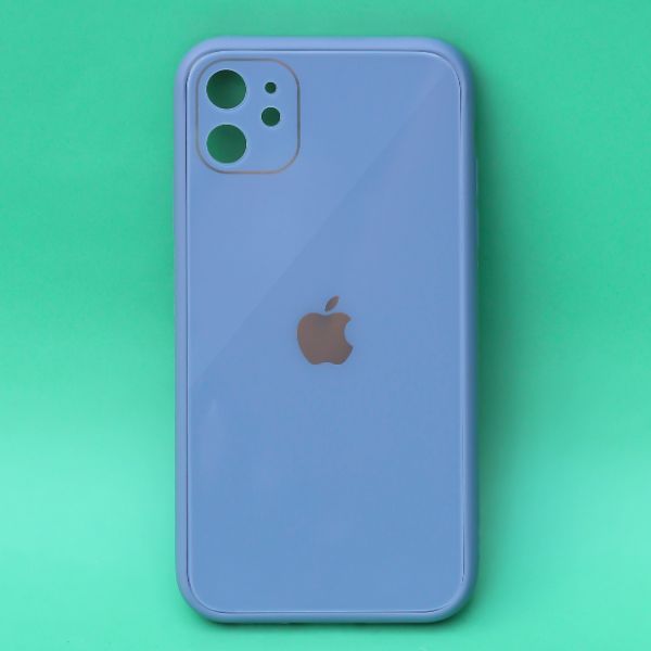 Blue camera Safe mirror case for Apple Iphone 11