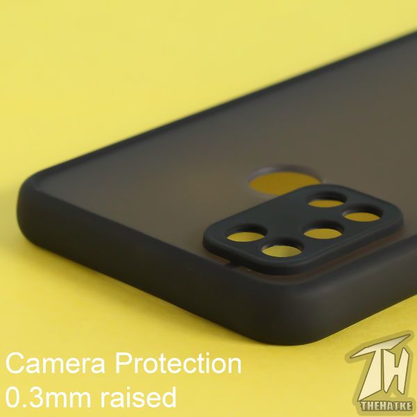 Black Smoke Camera Safe case for Realme C17