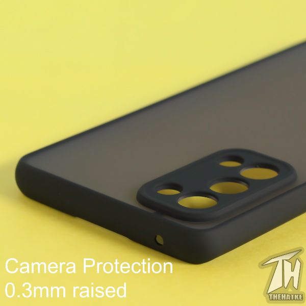 Black Smoke Camera Safe Silicone case for Oppo Reno 5 Pro