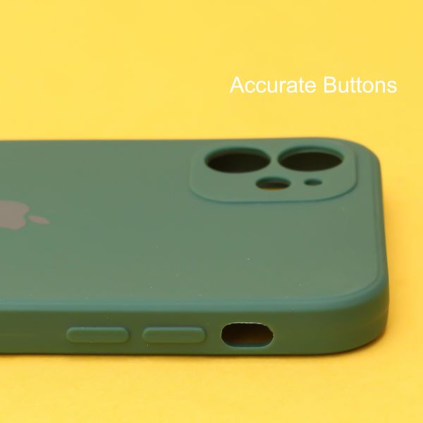 Dark Green Candy Silicone Case for Apple Iphone 12 Mini