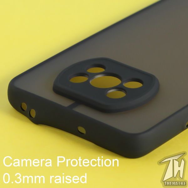 Black Smoke Camera Safe case for Poco X3