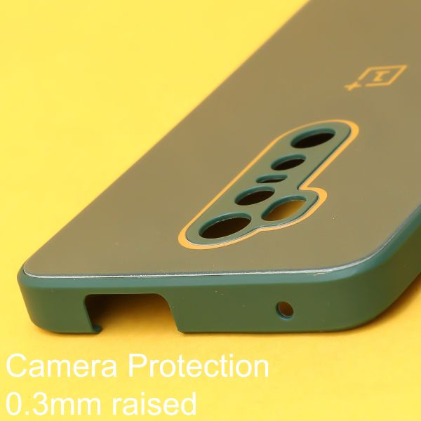 Dark green camera Safe mirror case for Oneplus 7 pro