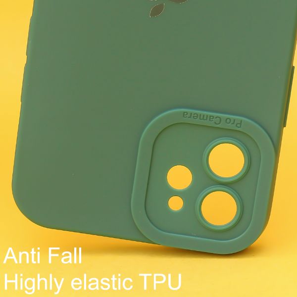 Dark Green Spazy Silicone Case for Apple Iphone 12