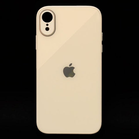 Cream camera Safe mirror case for Apple Iphone XR