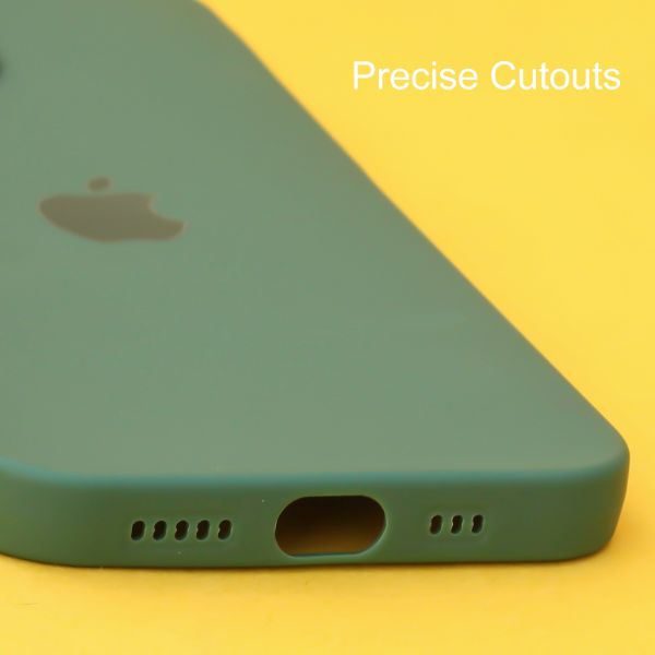 Dark Green Spazy Silicone Case for Apple Iphone 12