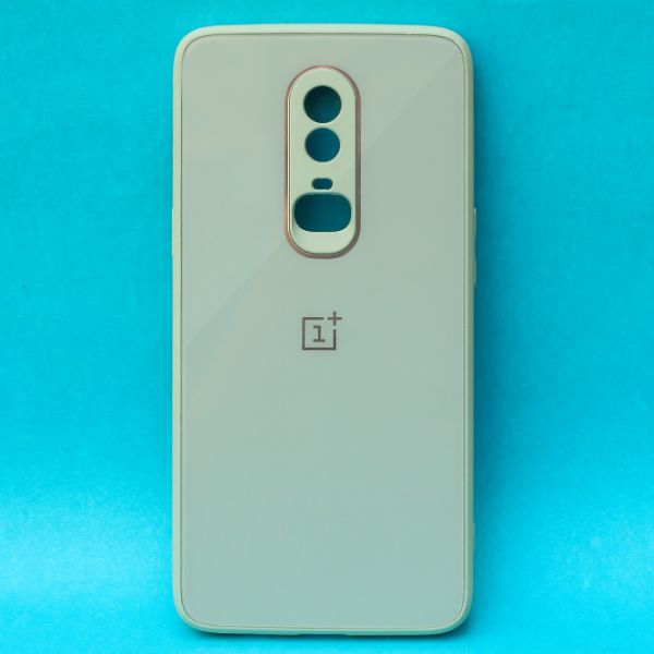 Sea Green camera Safe mirror case for Oneplus 6