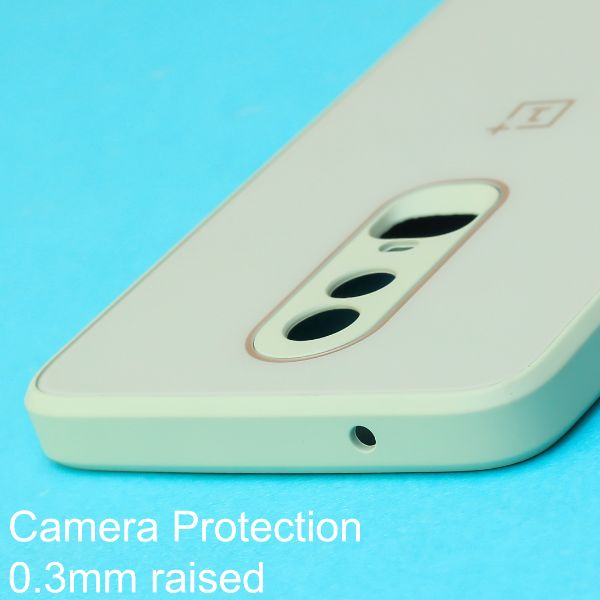 Sea Green camera Safe mirror case for Oneplus 6