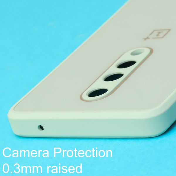 Sea Green camera Safe mirror case for Oneplus 8