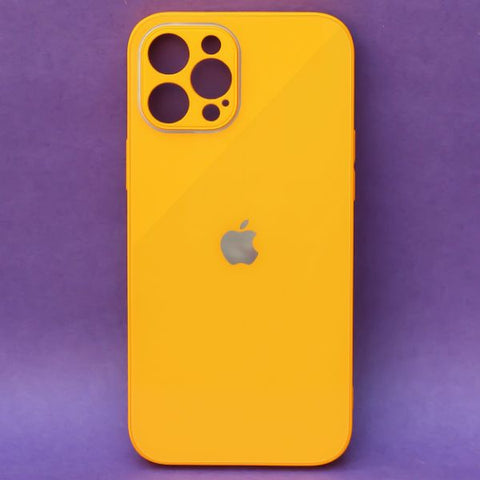 Yellow camera Safe mirror case for Apple Iphone 14 Pro