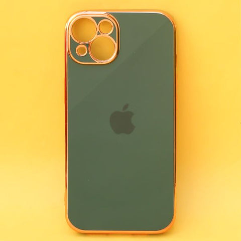 Green Finishble Gold ring Silicone case or Apple iPhone 13