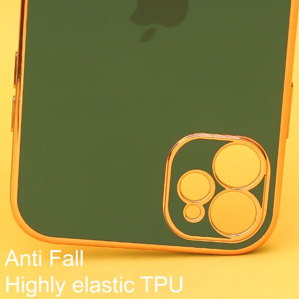 Green Finishble Gold ring Silicone case or Apple iPhone 11