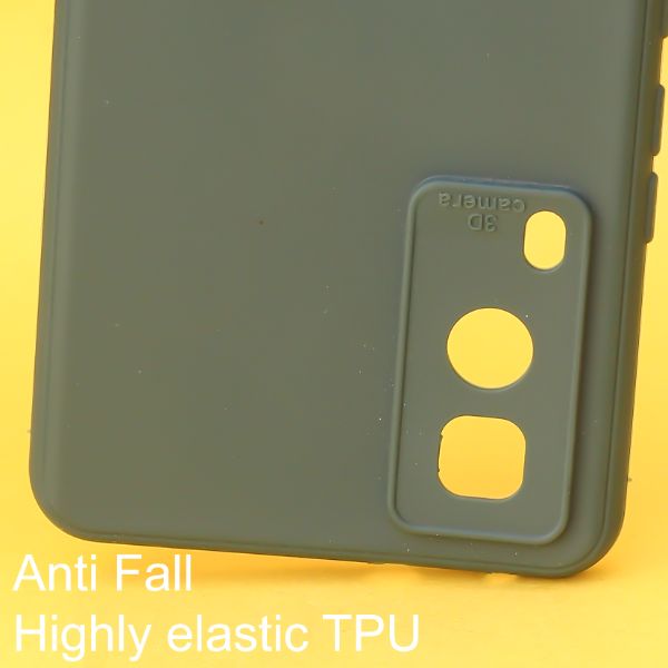 Dark Green Spazy Silicone Case for Vivo V21E