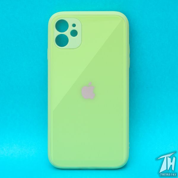 Light green camera Safe mirror case for Apple Iphone 12