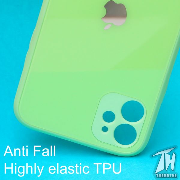 Light green camera Safe mirror case for Apple Iphone 12 Mini