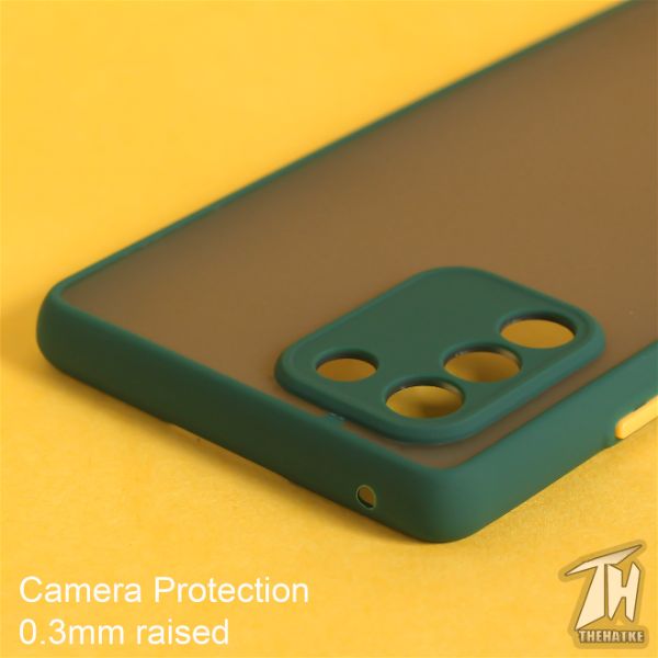 Dark Green Smoke Camera Safe case for Samsung S10 Lite