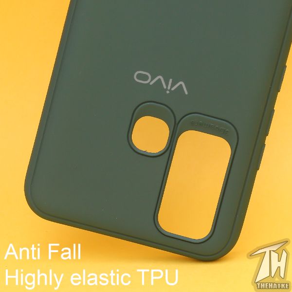 Dark Green Silicone Case for Vivo Y30