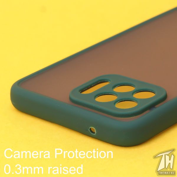 Dark Green Smoke Camera Safe Silicone case for Oppo F17