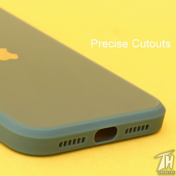 Dark green camera Safe mirror case for Apple Iphone 12 Mini