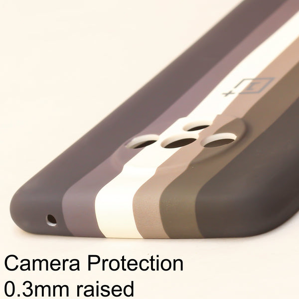 Brown Monochrome Camera Silicone Case for Oneplus 7T
