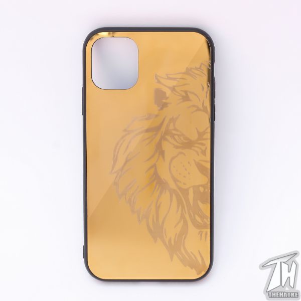 Golden Lion mirror Silicone Case for Apple Iphone 11 Pro Max