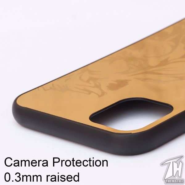 Golden Lion mirror Silicone Case for Apple Iphone 11