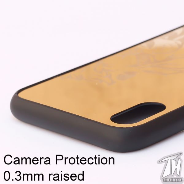 Golden Lion mirror Silicone Case for Apple Iphone Xr