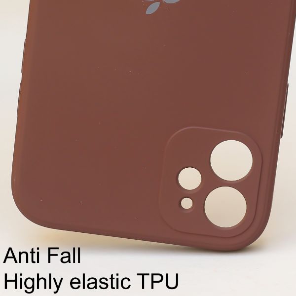 Dark Brown Candy Silicone Case for Apple Iphone 12 Mini