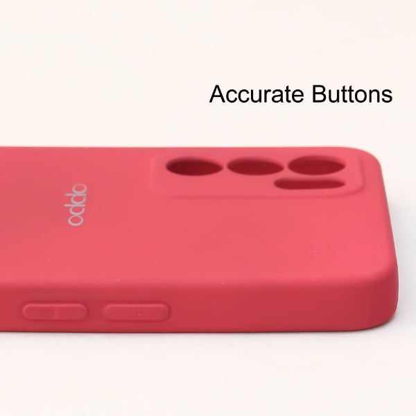 Dark Pink Candy Silicone Case for Oppo Reno 6